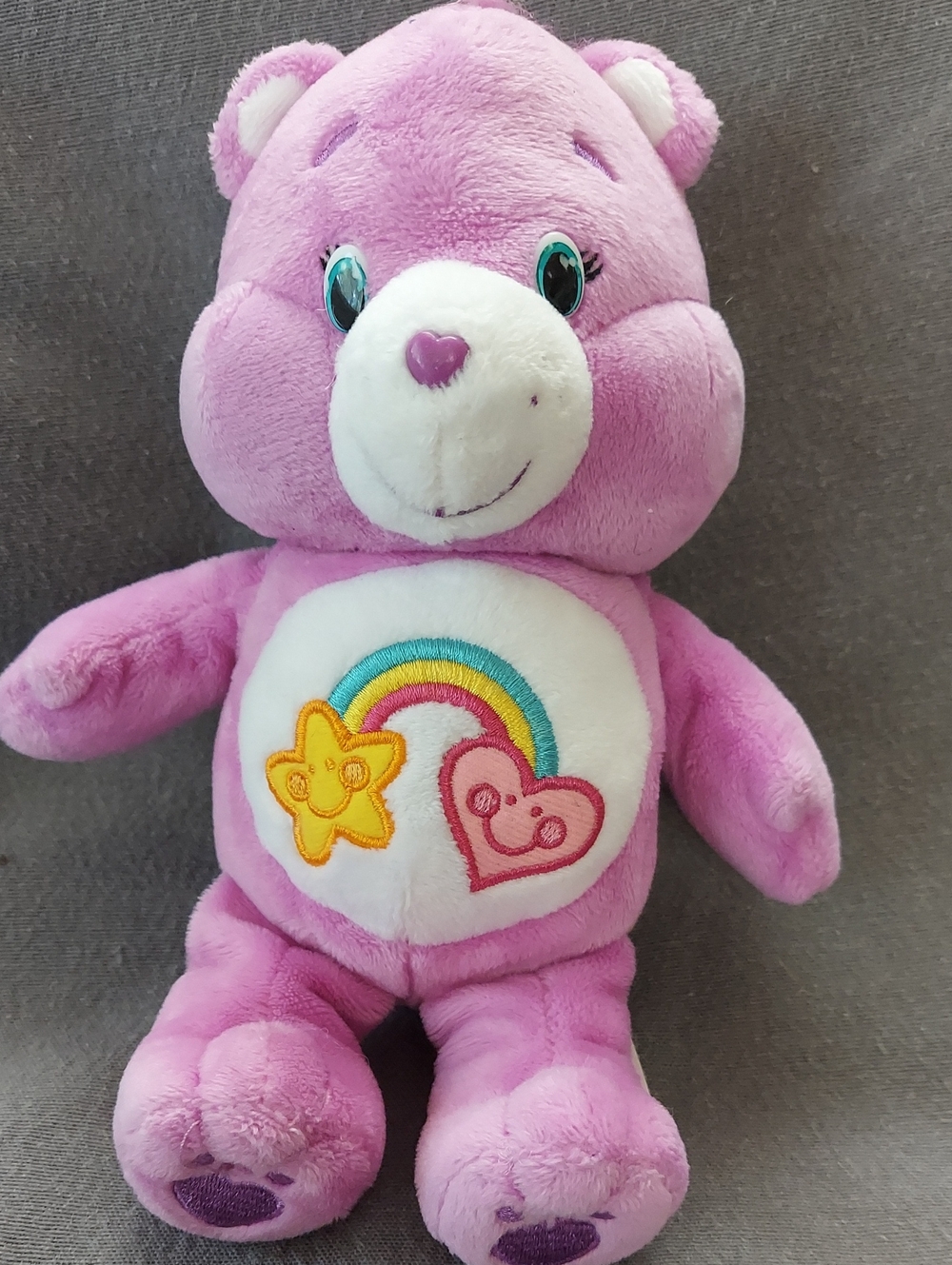 Care Bears Best Friend Bear 2015 Purple Plush Care Bear Purple Rainbow 9"